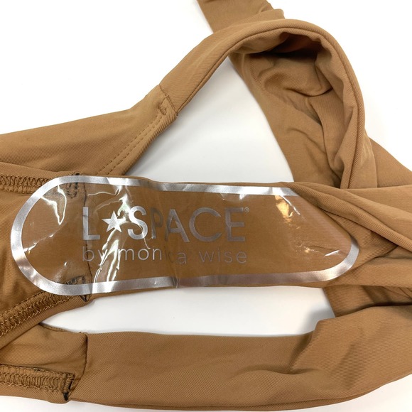 L*SPACE X Tessa Brooks Tessa One Piece Swimsuit In Camel Size Medium New - Picture 9 of 11